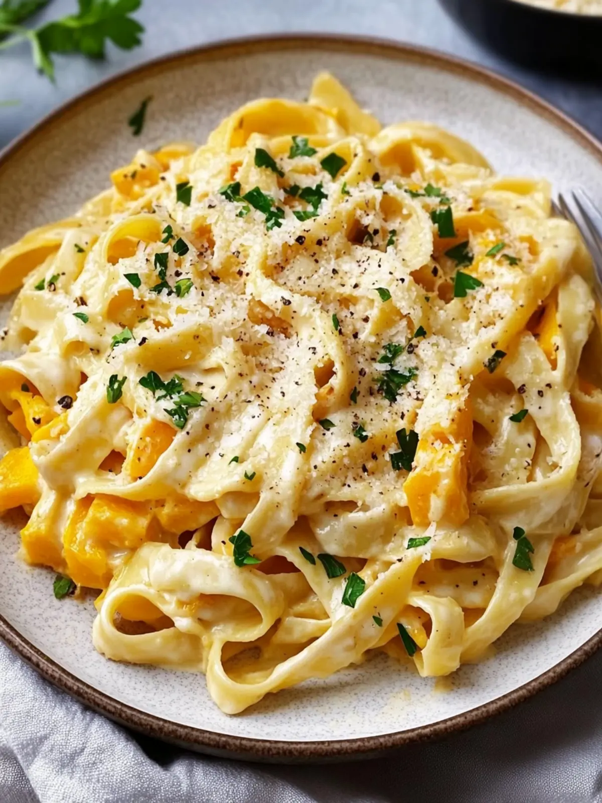 Butternut Squash Fettuccine Alfredo