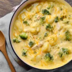 Broccoli Cheddar Chicken and Dumplings