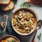 Cozy White Bean Mushroom Stew (Vegan)