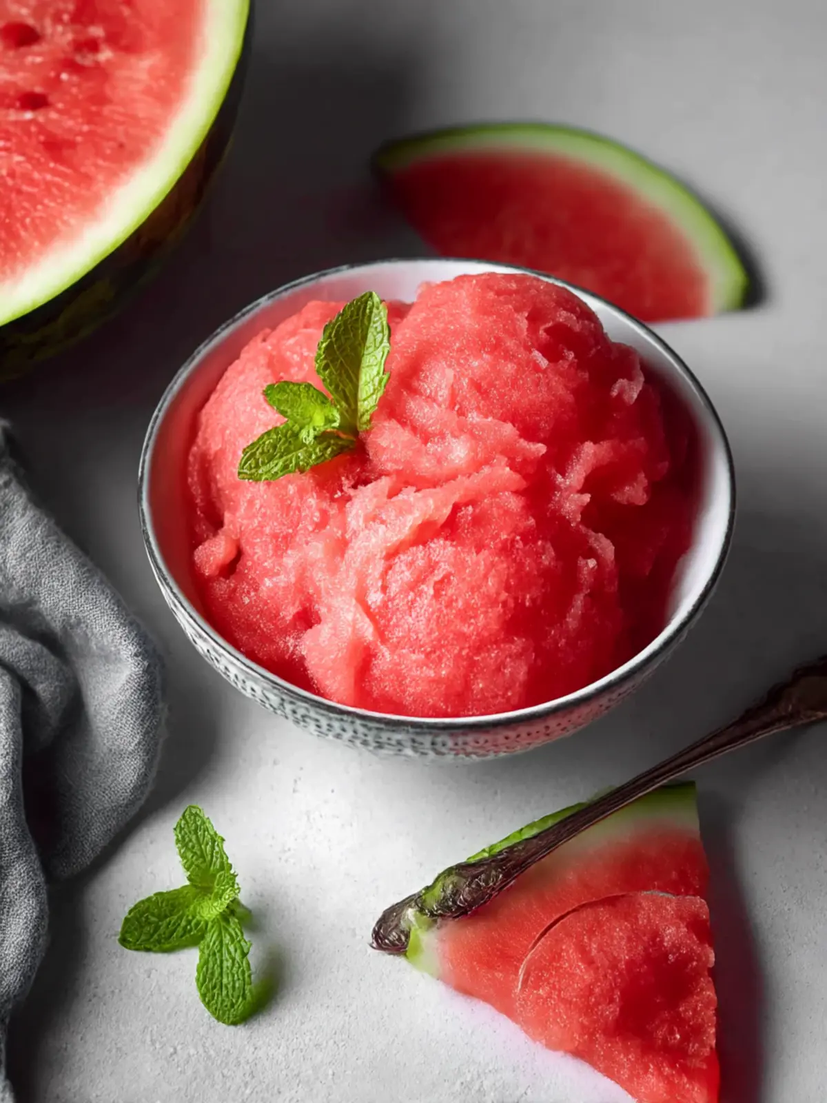 Homemade Watermelon Sorbet