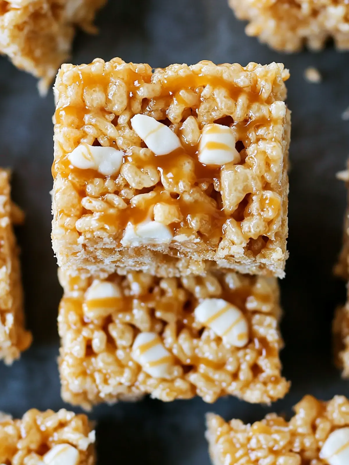Salted Caramel Rice Krispie Treats
