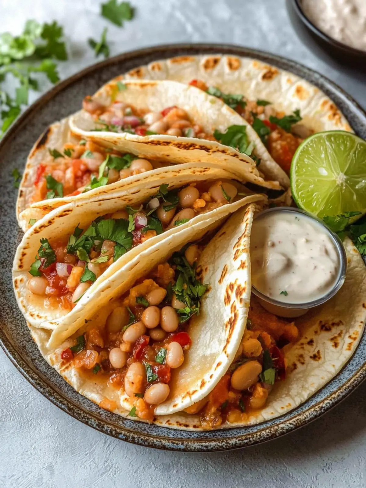 Buffalo White Bean Tacos