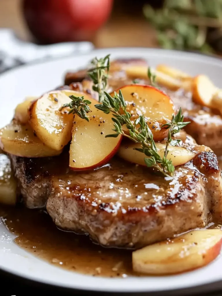 Slow Cooker Pork Chops with Apples