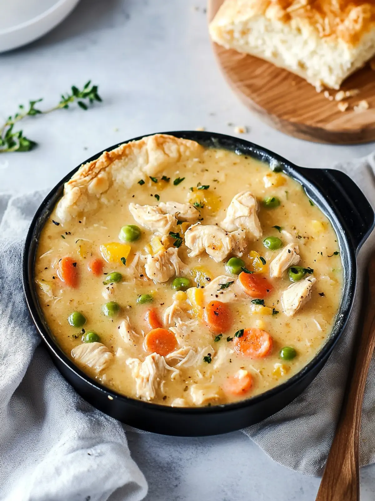 Crustless Chicken Pot Pie (Gluten-Free, Dairy-Free)
