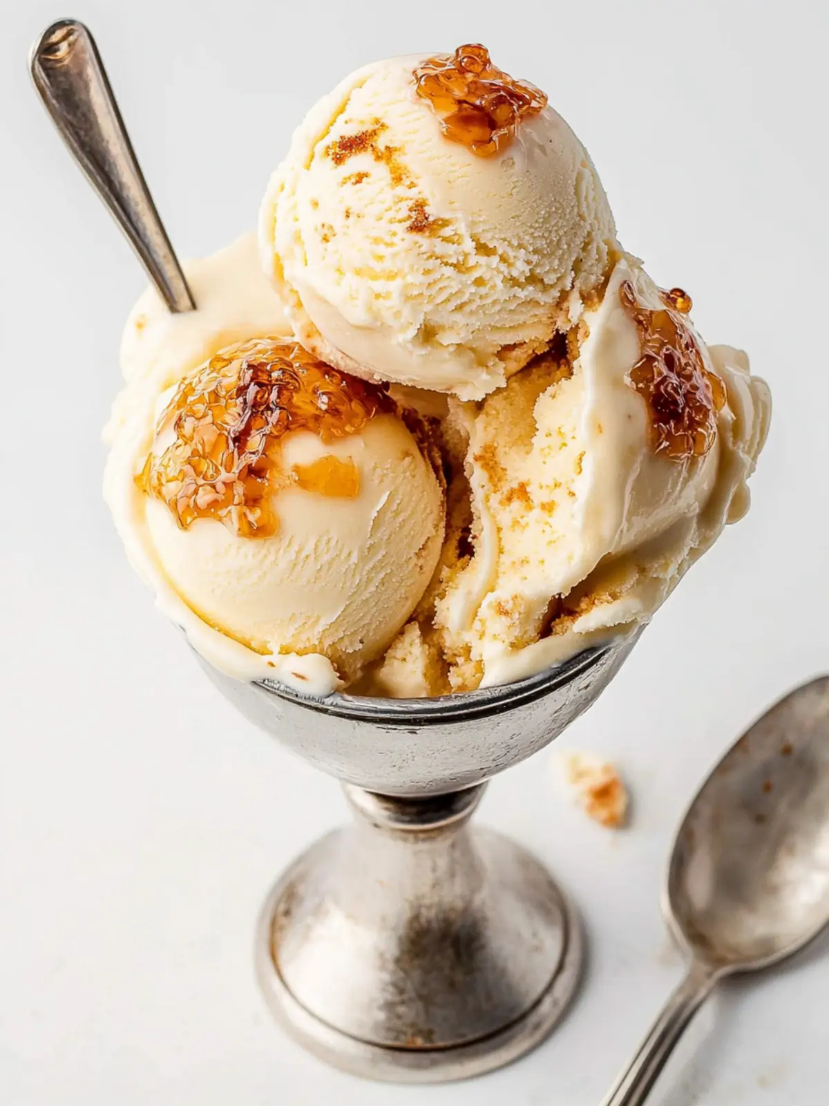 Homemade Crème Brûlée Ice Cream