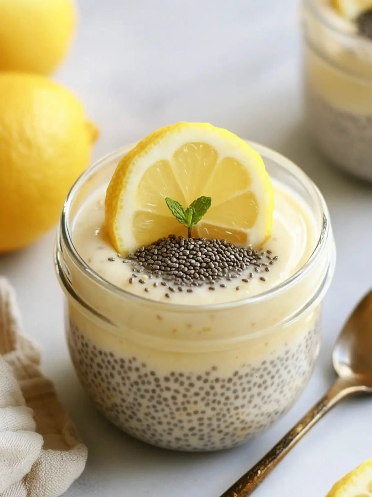 Lemon Vanilla Chia Pudding