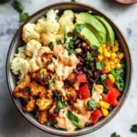 Vegetarian Roasted Cauliflower Burrito Bowl