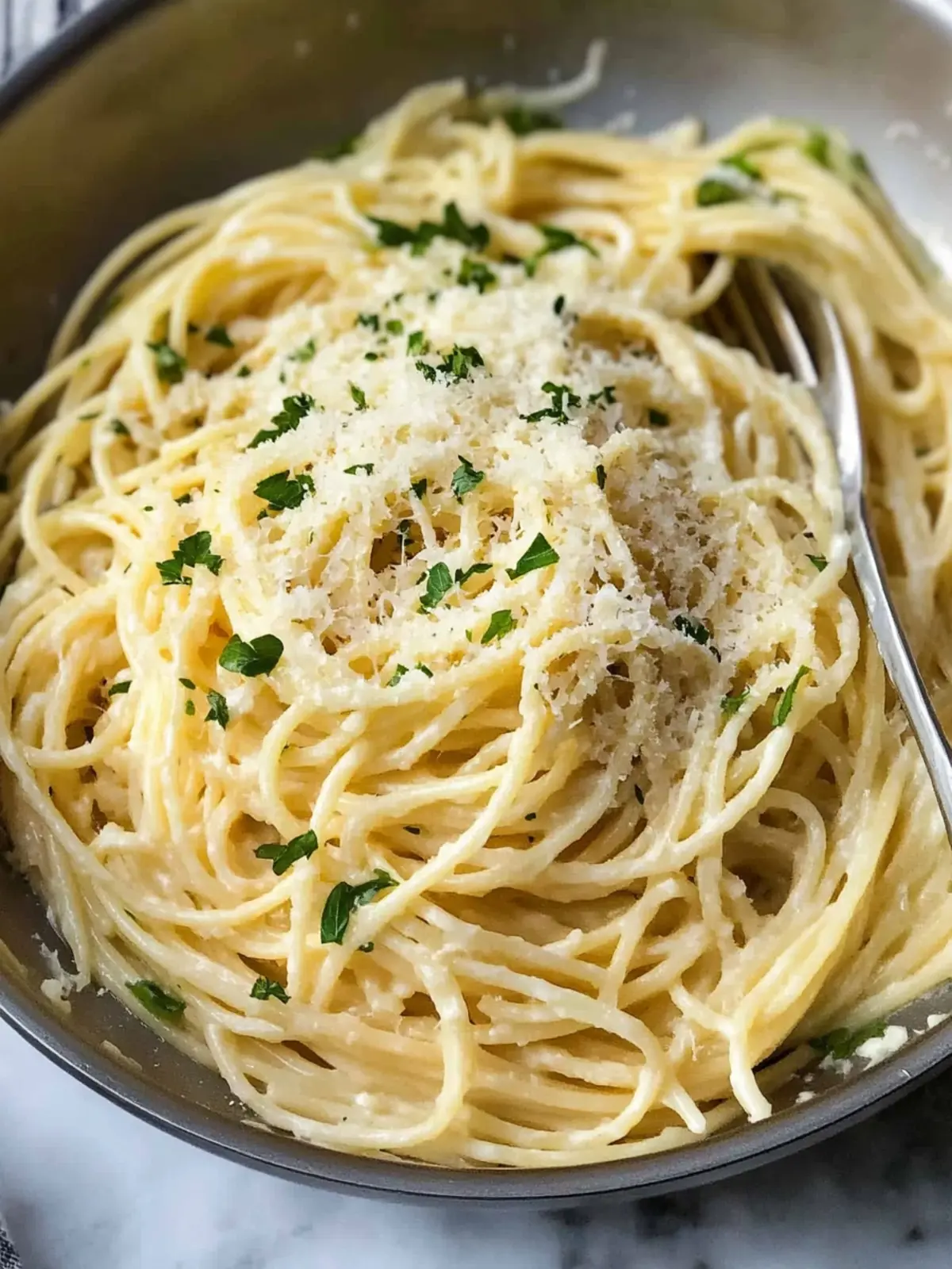 Garlic Parmesan Pasta (One Pot!)