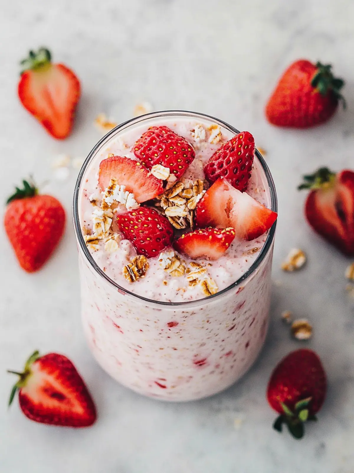 Strawberry Cheesecake Overnight Oats