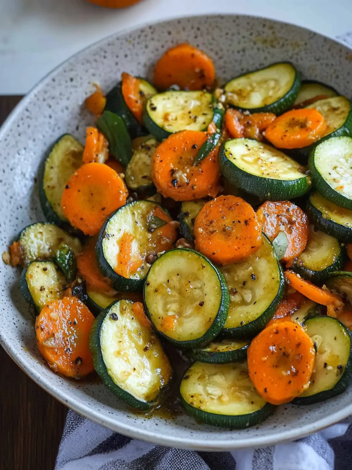 Skillet Spicy Zucchini and Carrot Recipe