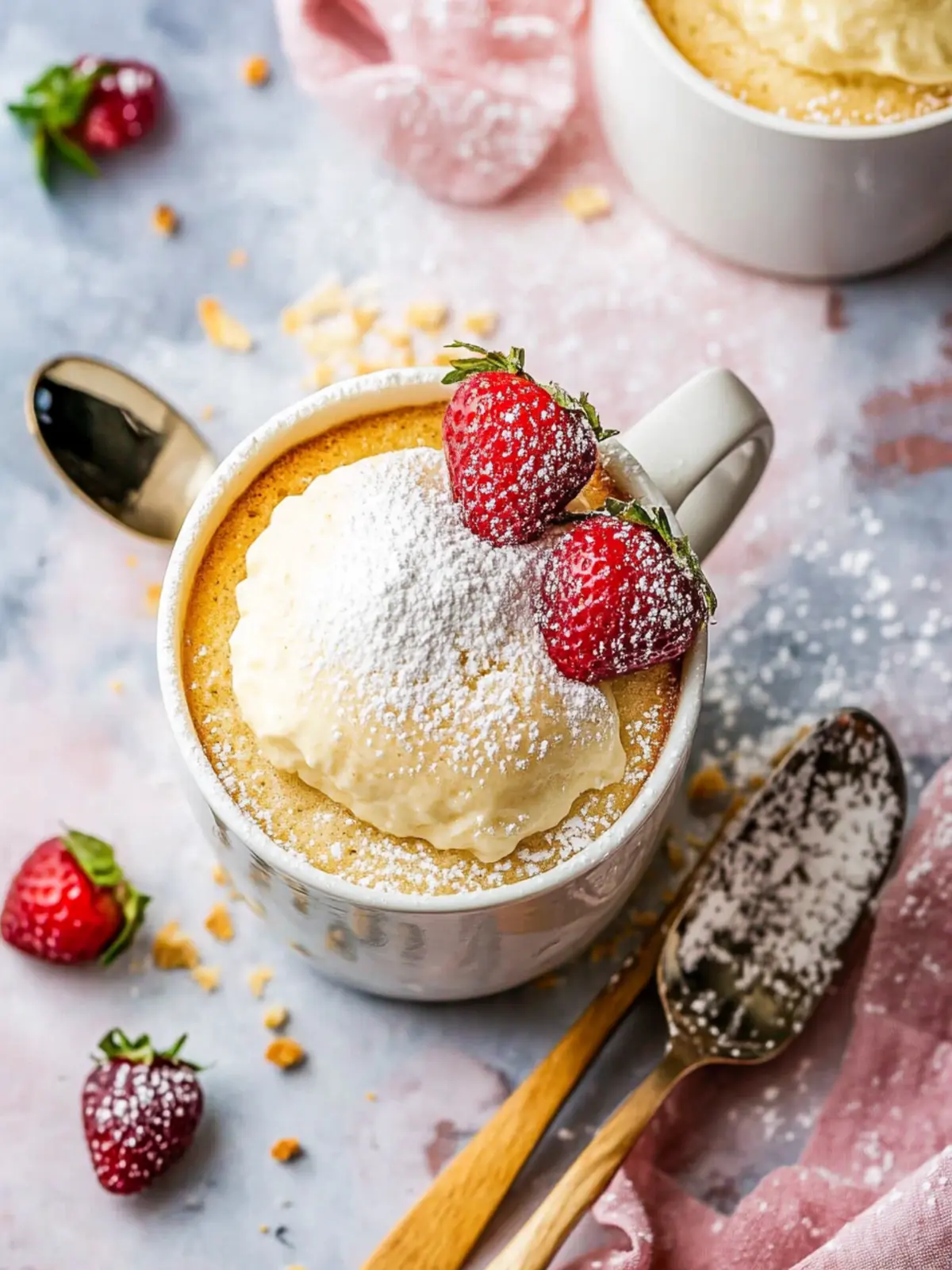 Very Vanilla Mug Cake