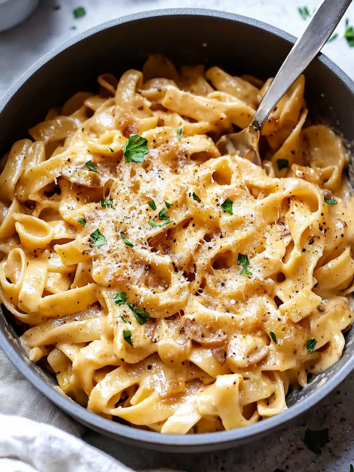 One Pot French Onion Pasta