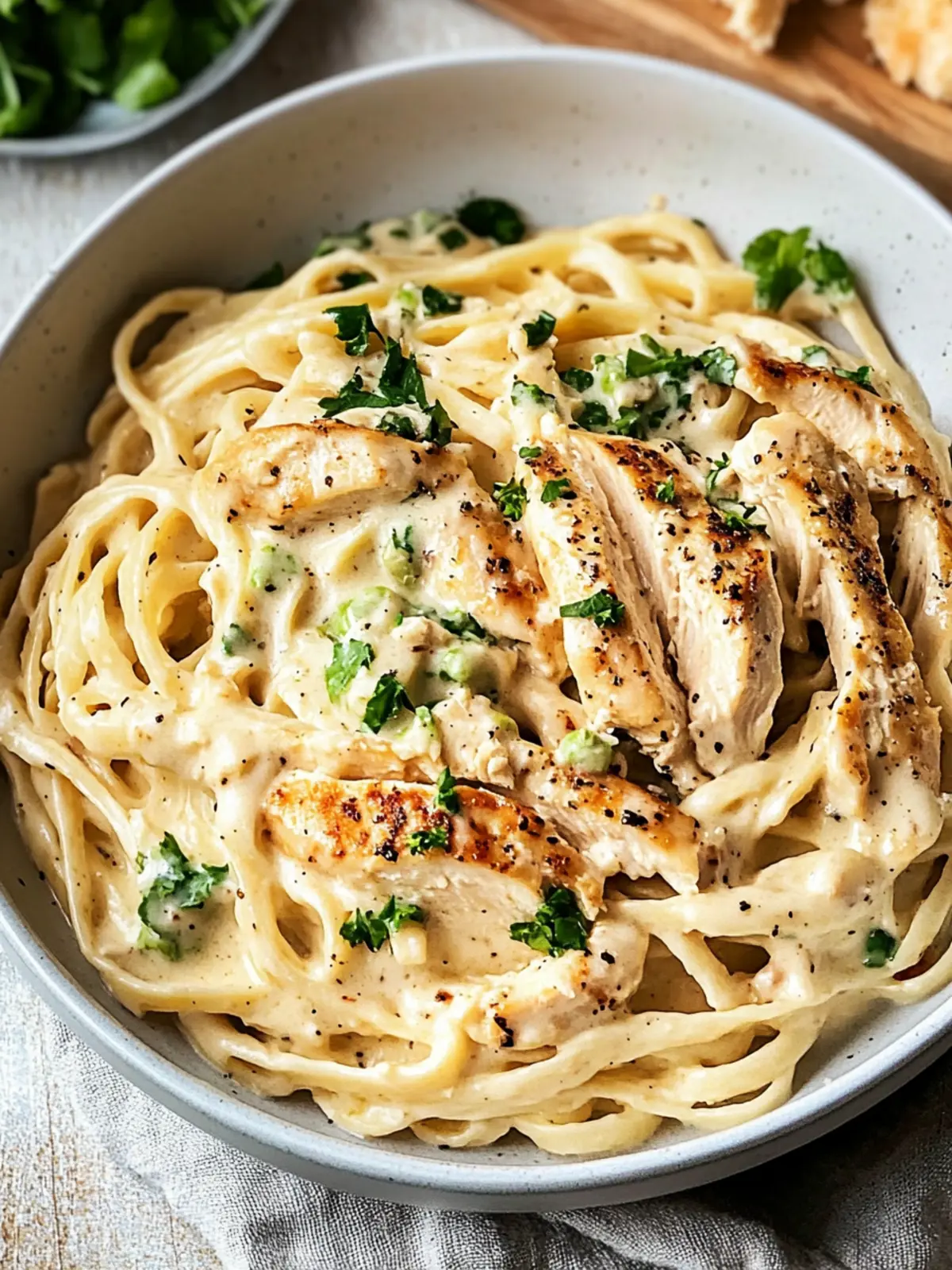 Low Calorie Chicken Alfredo