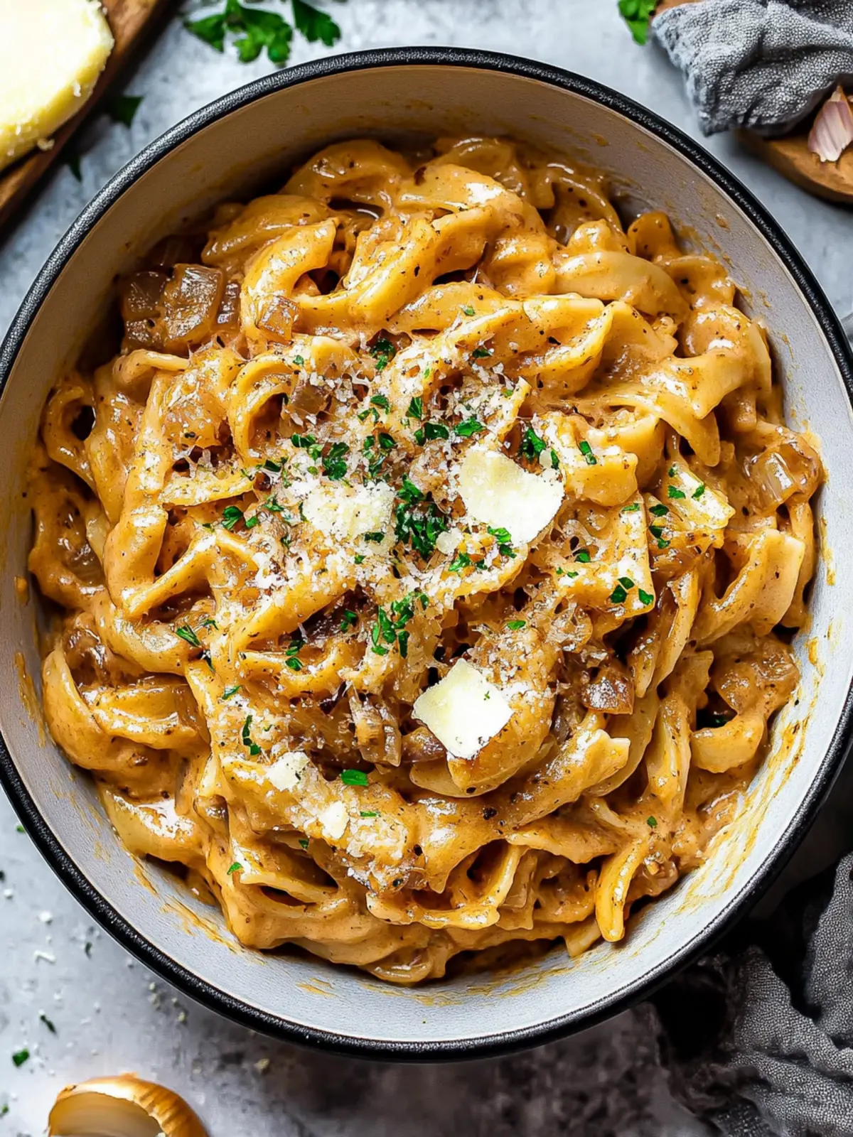 One Pot French Onion Pasta