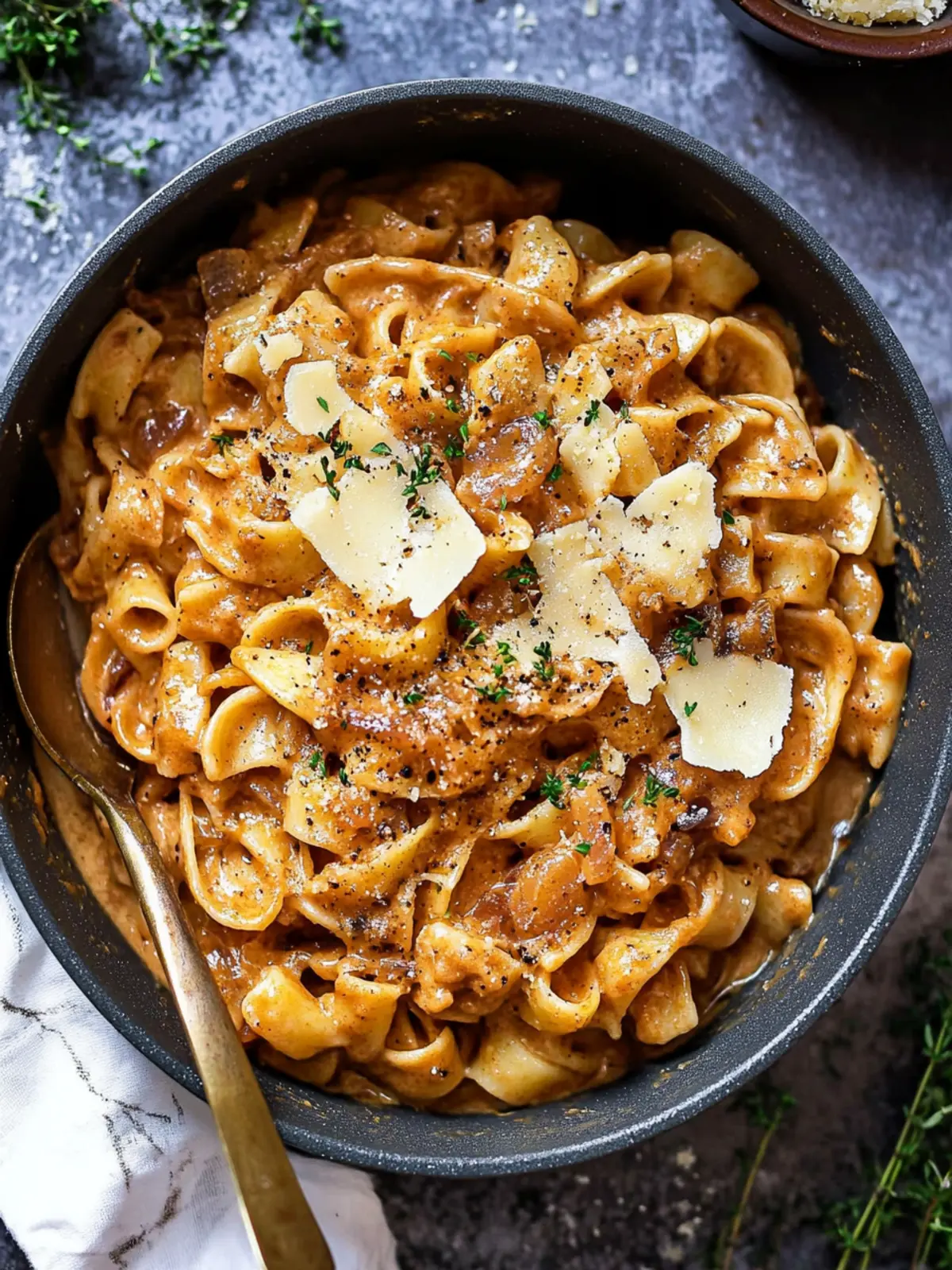 One Pot French Onion Pasta