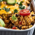 Taco Cauliflower Rice Casserole