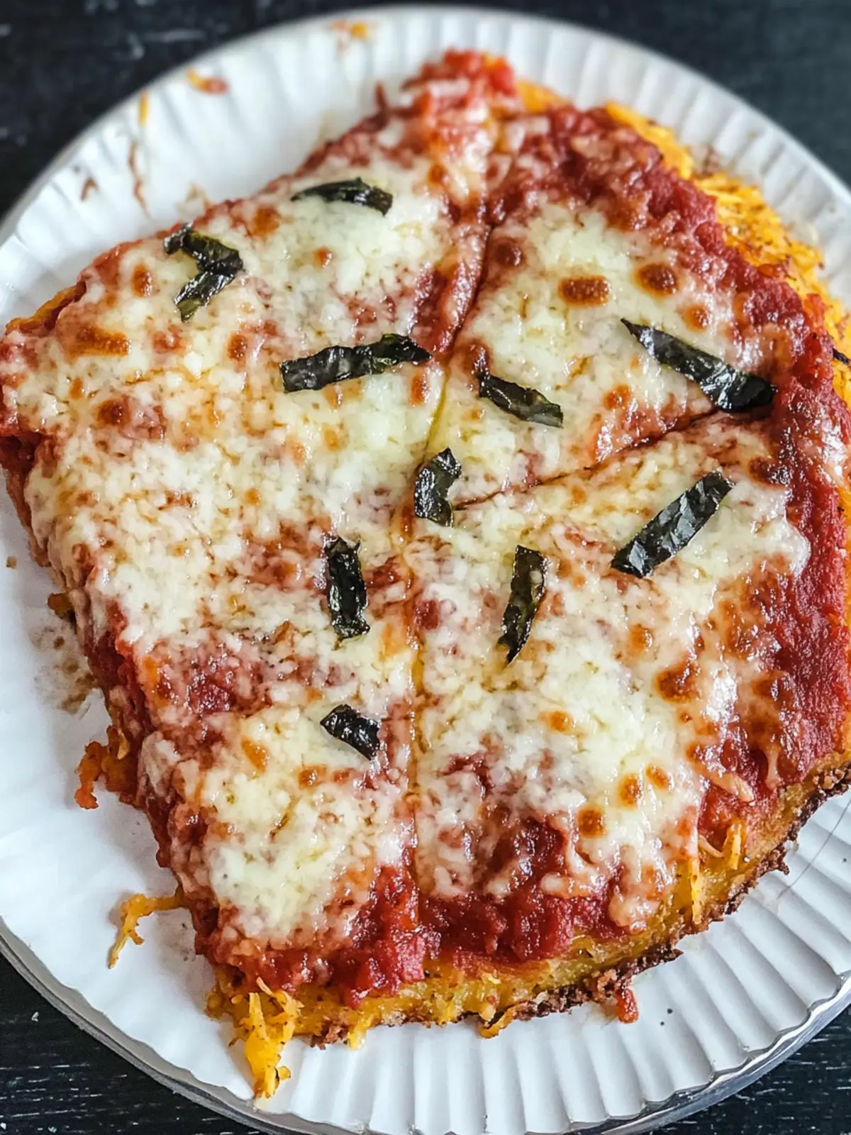 Keto Spaghetti Squash Pizza Crust