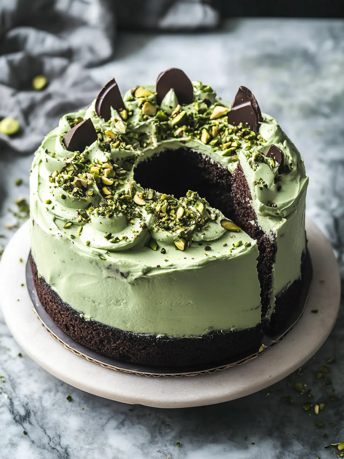 Chocolate Pistachio Cake