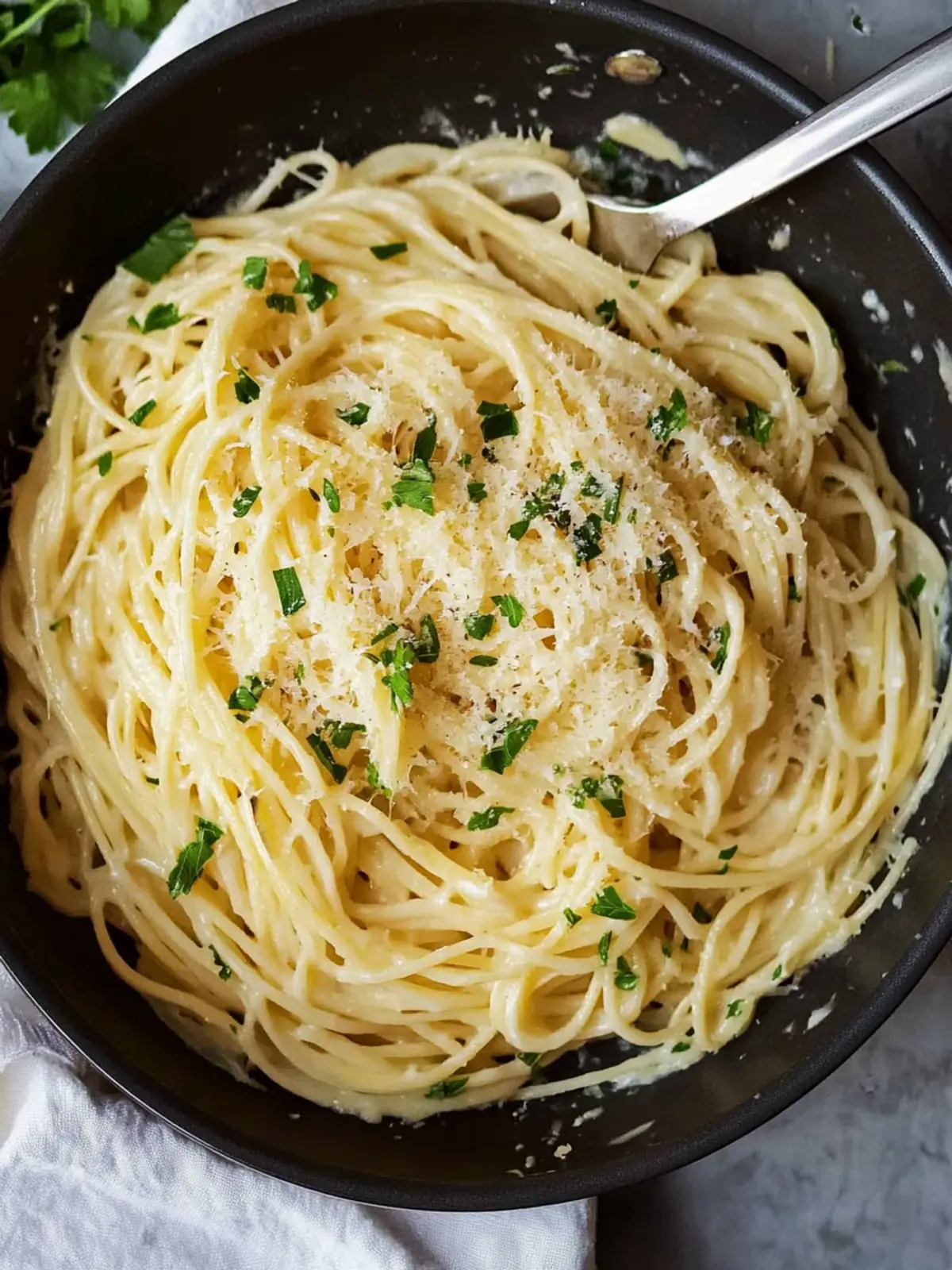 Garlic Parmesan Pasta (One Pot!)