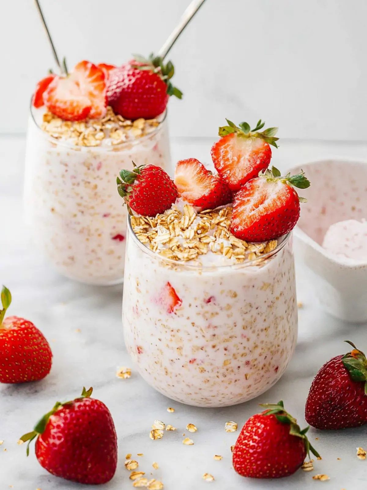 Strawberry Cheesecake Overnight Oats