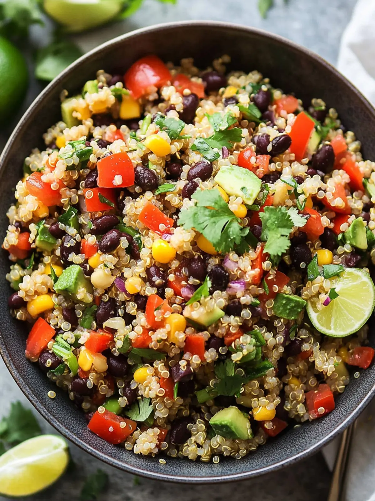 Chili Lime Quinoa Black Bean Salad (Vegan and Gluten Free)