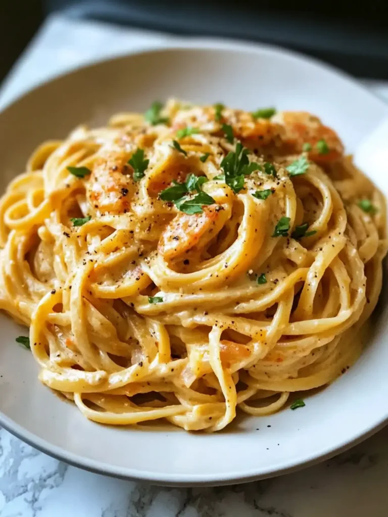 Creamy Cajun Linguine for Two
