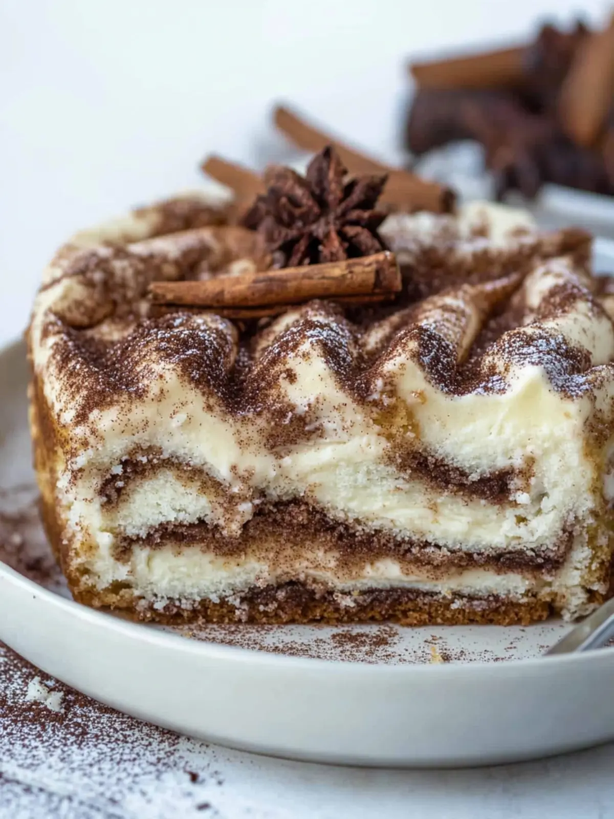 Cinnamon Swirl Protein Cake