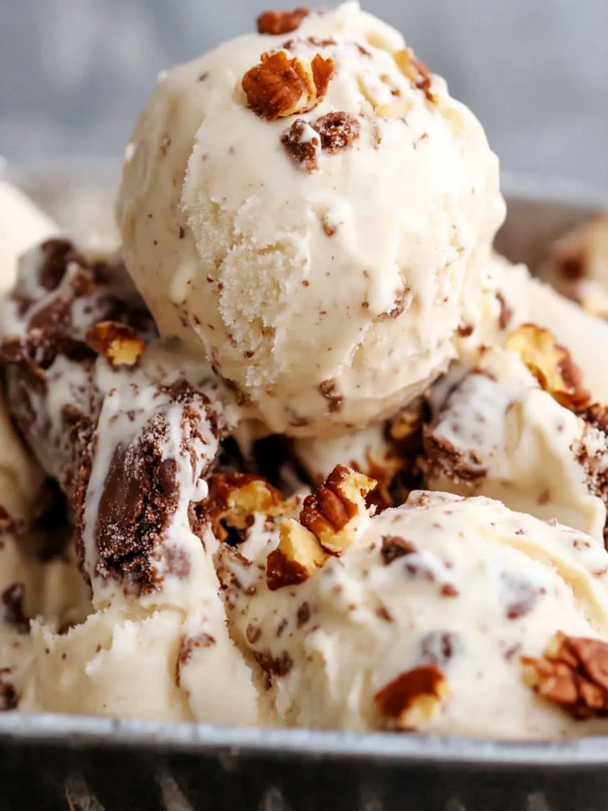 Turtle Brownie No Churn Ice Cream