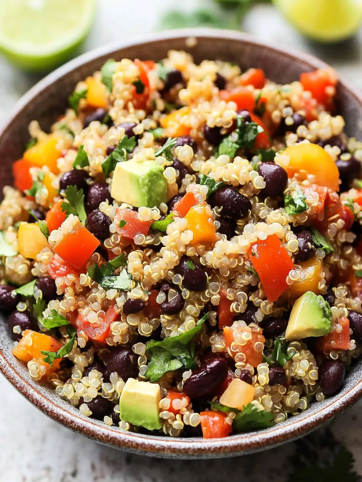 Chili Lime Quinoa Black Bean Salad (Vegan and Gluten Free)
