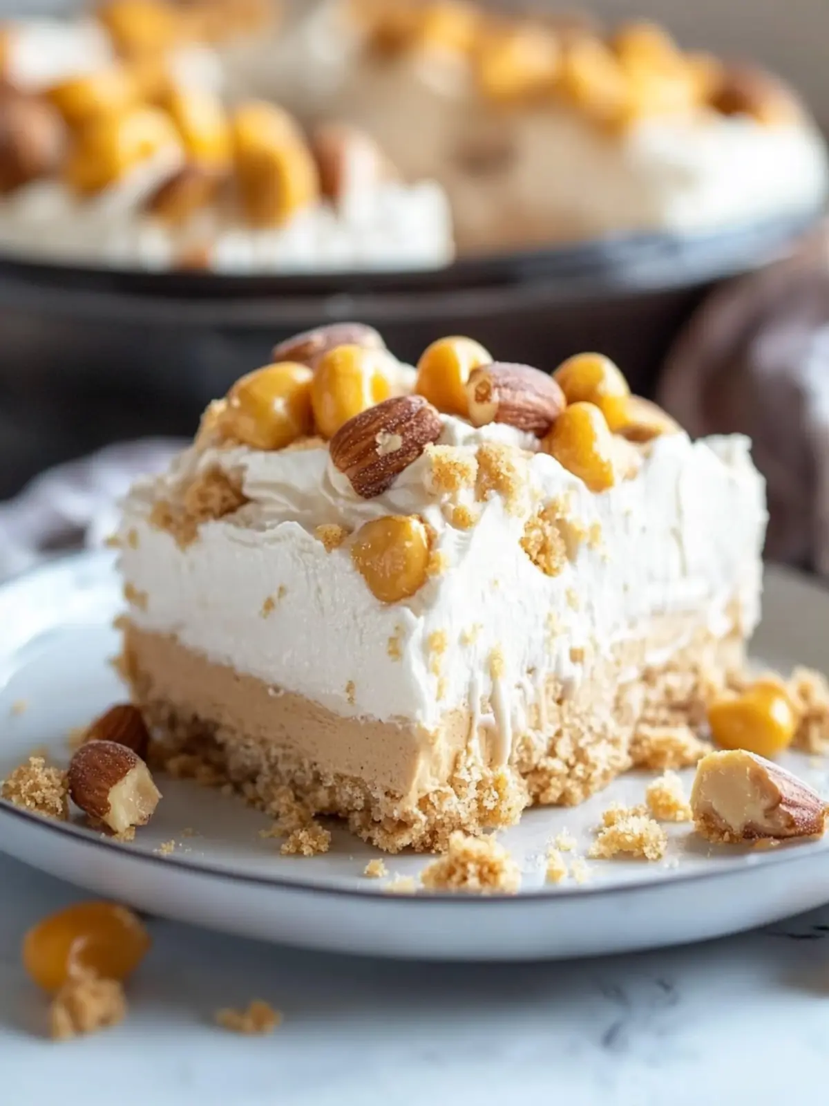 No Bake Peanut Butter Icebox Cake