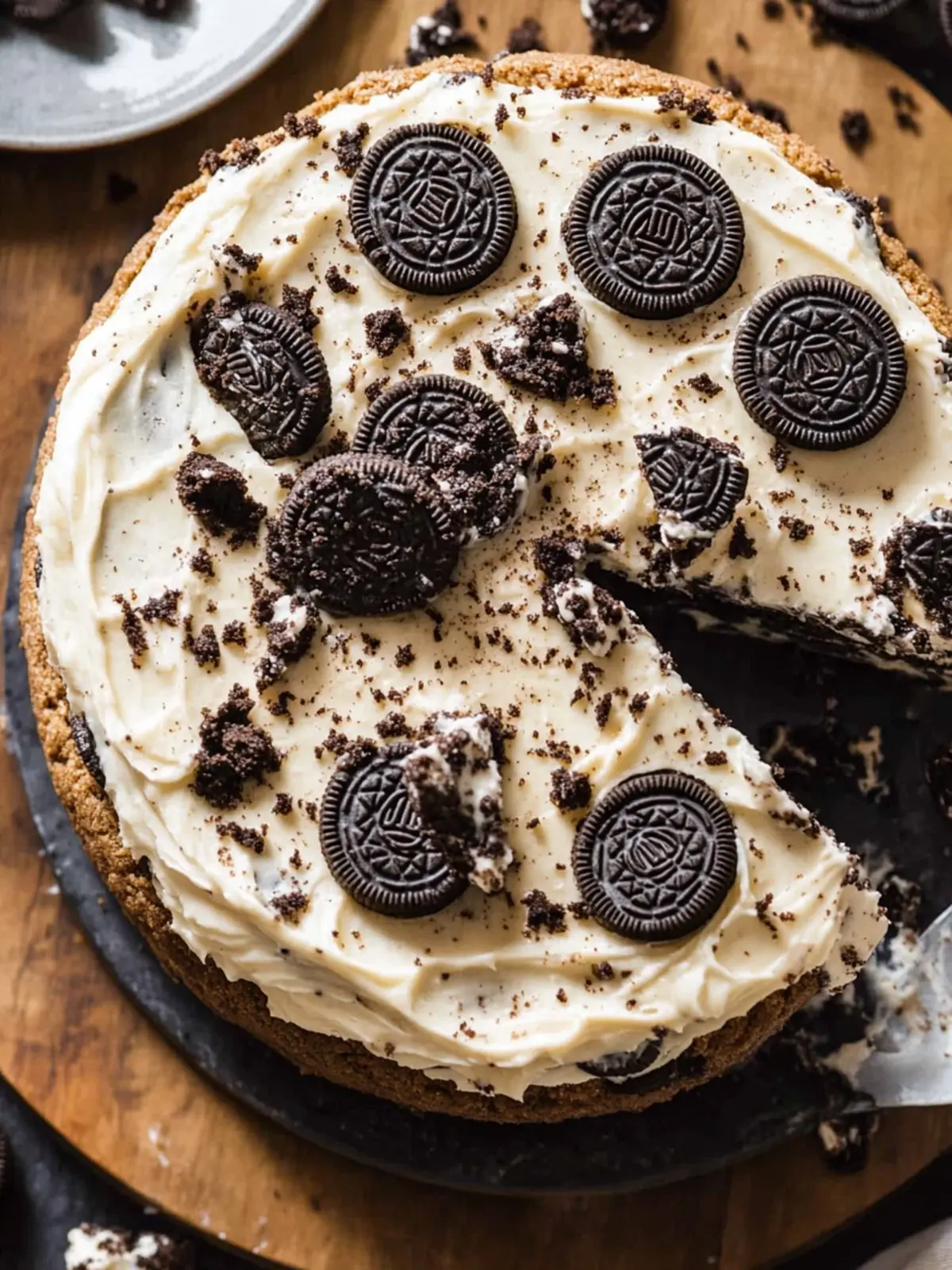 Thick & Gooey Oreo Cookie Cake
