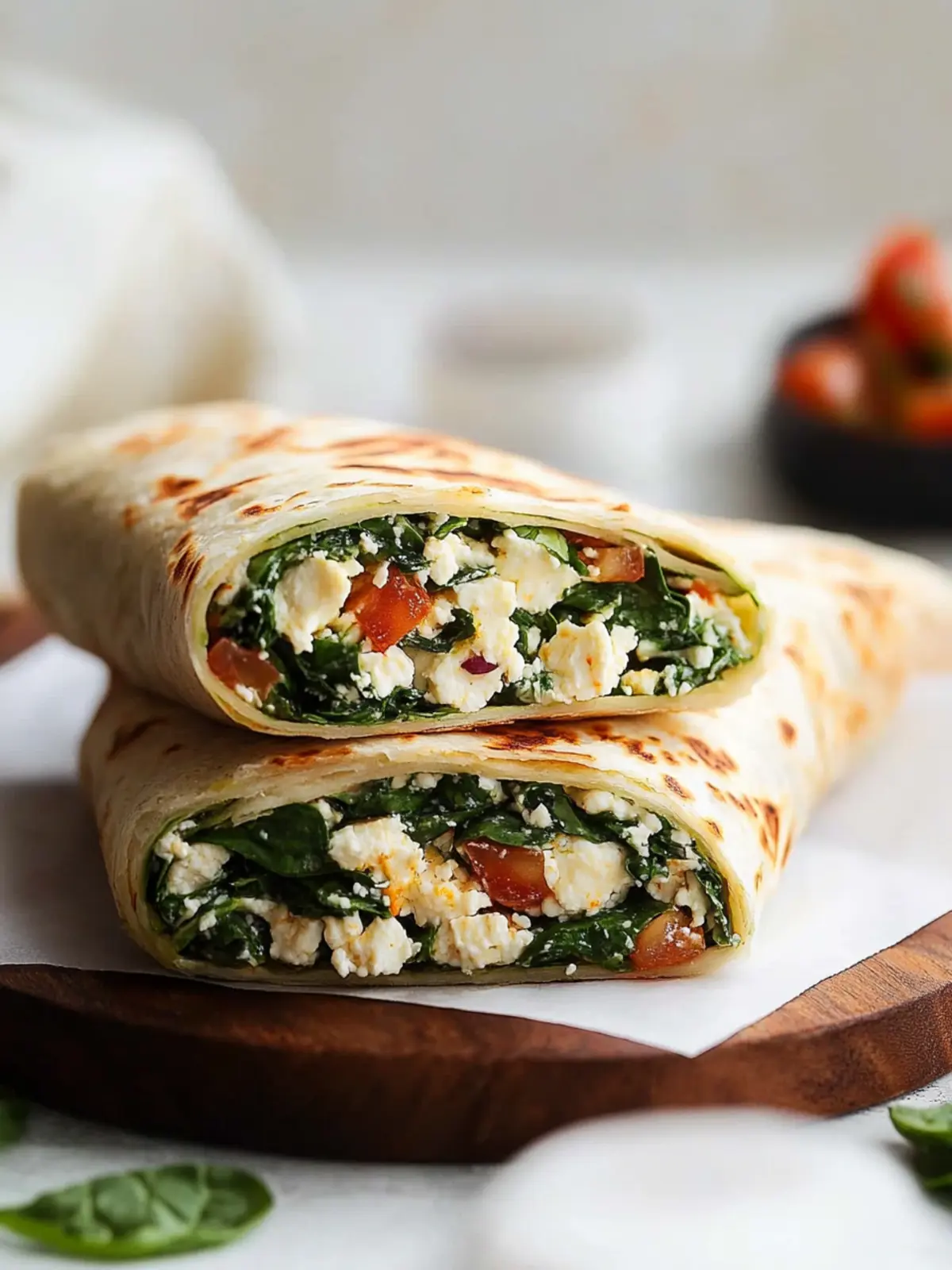 Copycat Starbucks Spinach Feta Wrap
