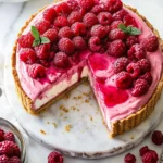 Easy Baked Raspberry Cheesecake