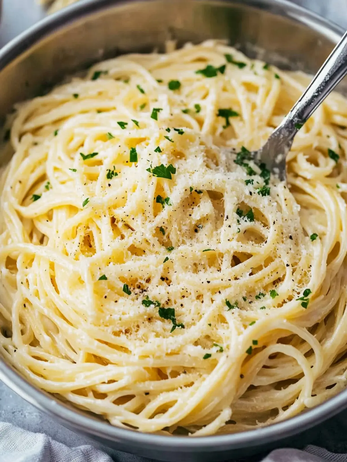 Garlic Parmesan Pasta (One Pot!)