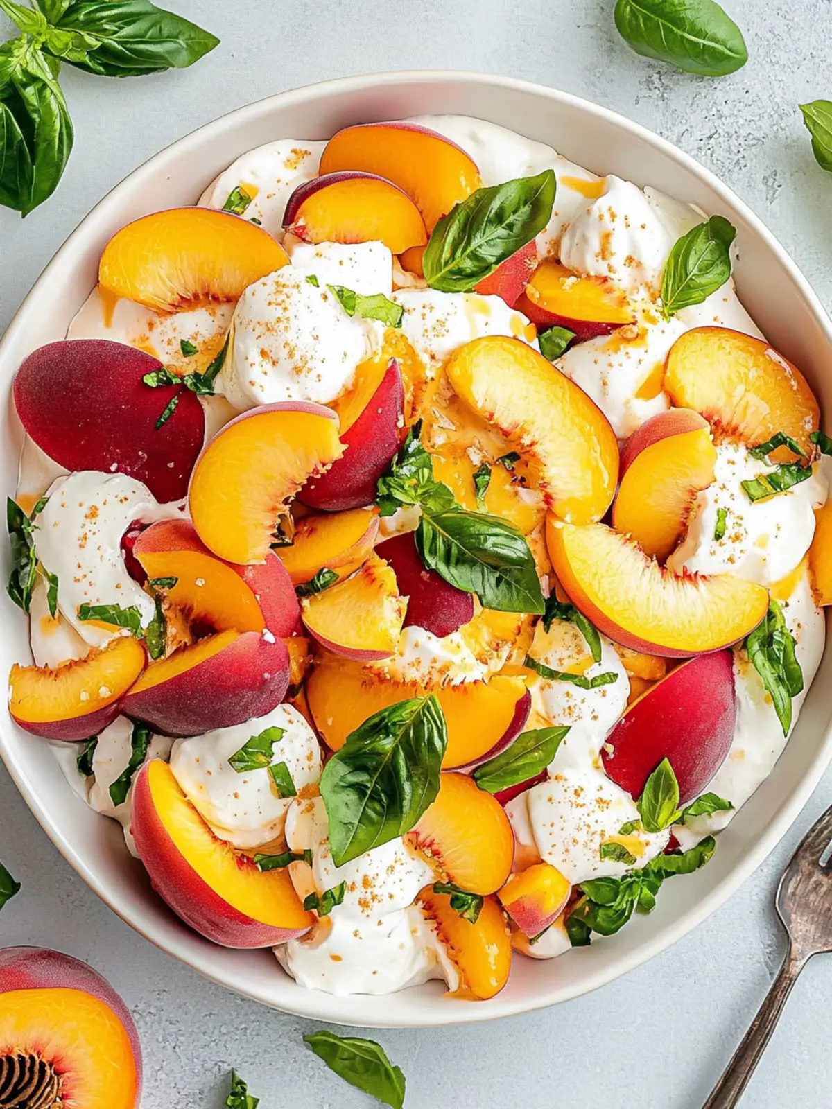 Sweet Peaches and Cream Salad