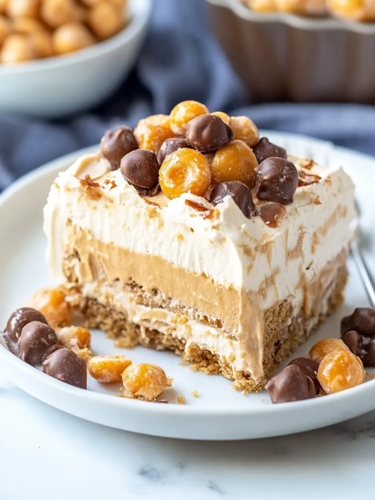 No Bake Peanut Butter Icebox Cake