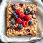 Healthy Oatmeal Bars Breakfast (Gluten Free + Vegan)