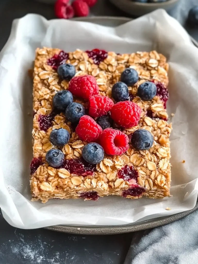 Healthy Oatmeal Bars Breakfast (Gluten Free + Vegan)