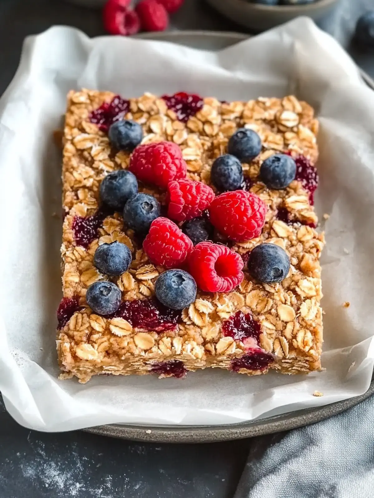 Healthy Oatmeal Bars Breakfast (Gluten Free + Vegan)