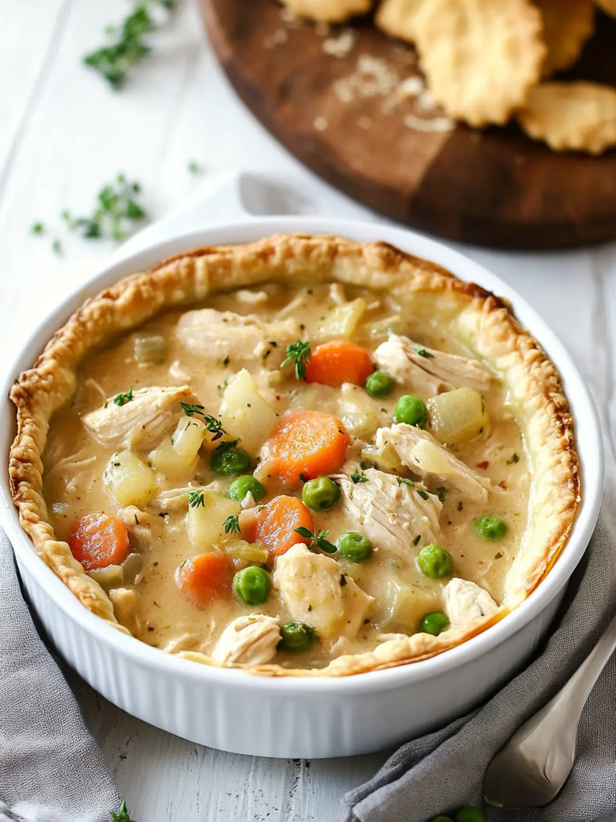 Crustless Chicken Pot Pie (Gluten-Free, Dairy-Free)