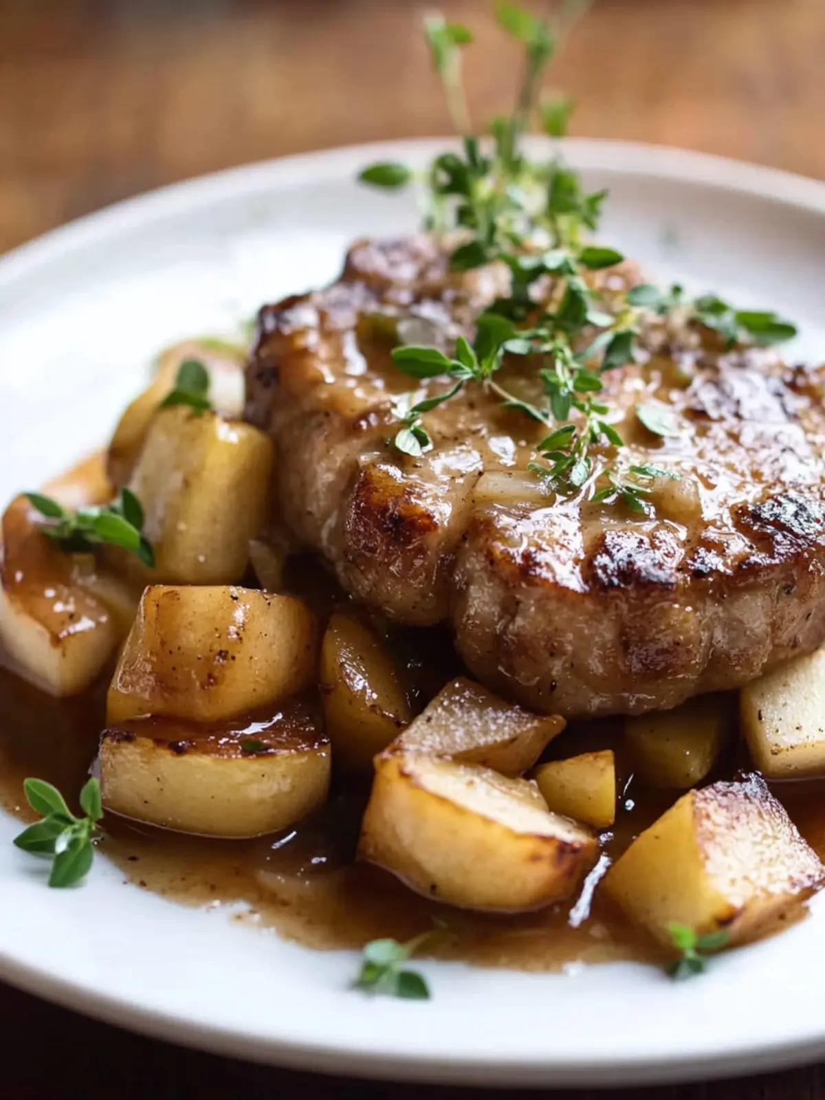 Slow Cooker Pork Chops with Apples
