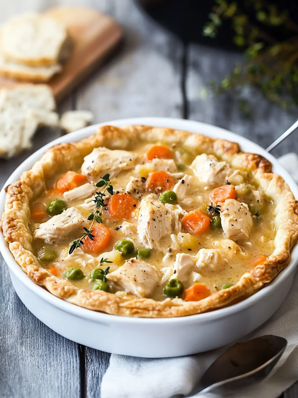 Crustless Chicken Pot Pie (Gluten-Free, Dairy-Free)