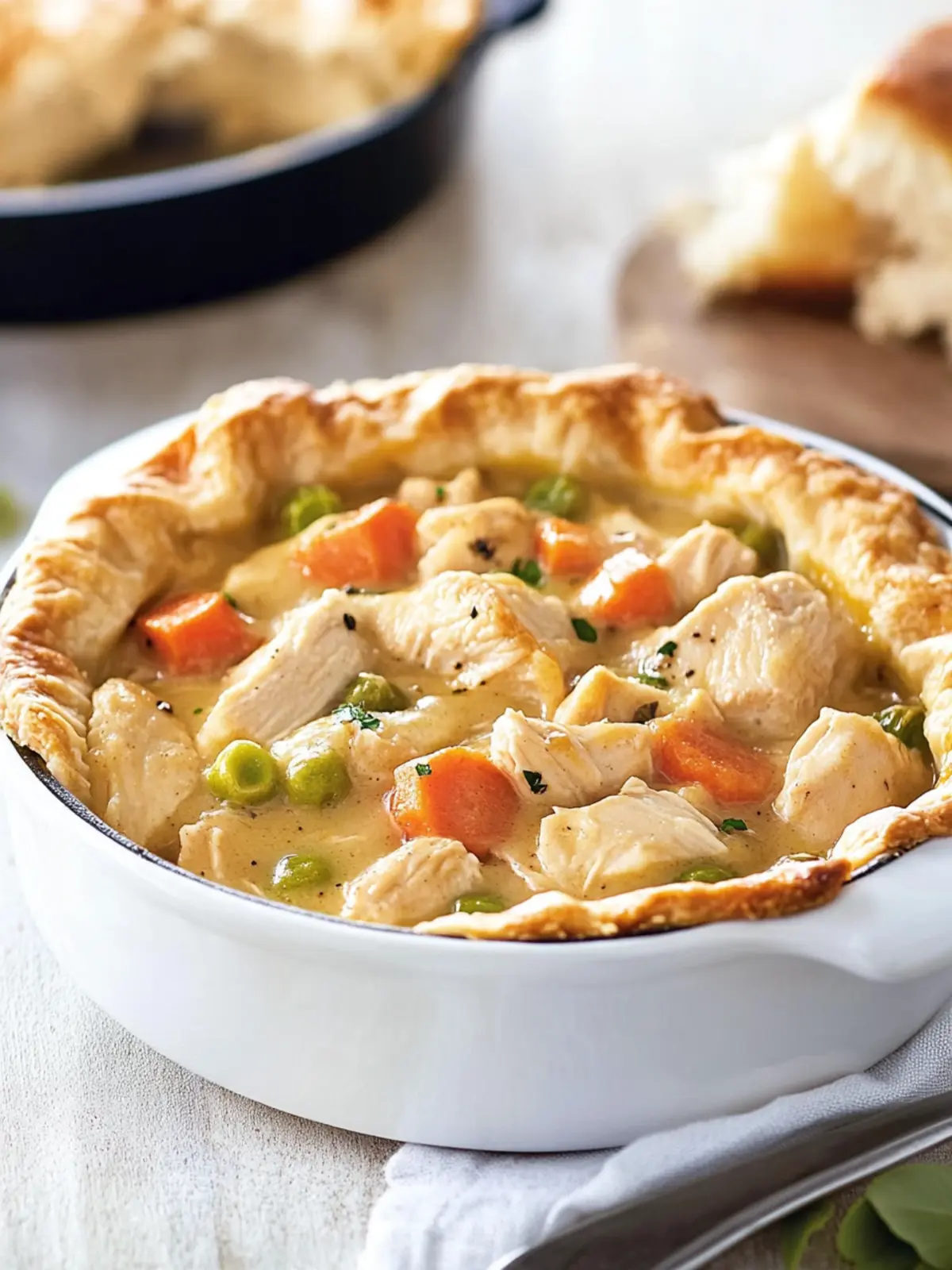 Crustless Chicken Pot Pie (Gluten-Free, Dairy-Free)