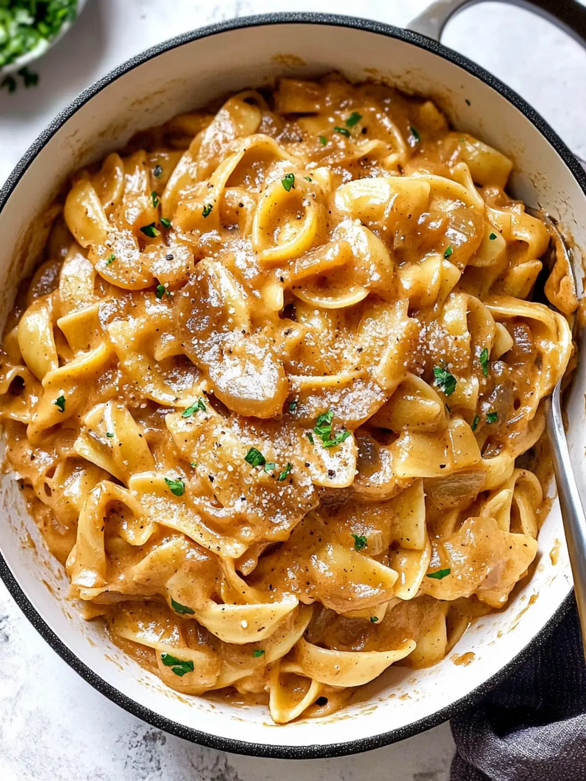 One Pot French Onion Pasta