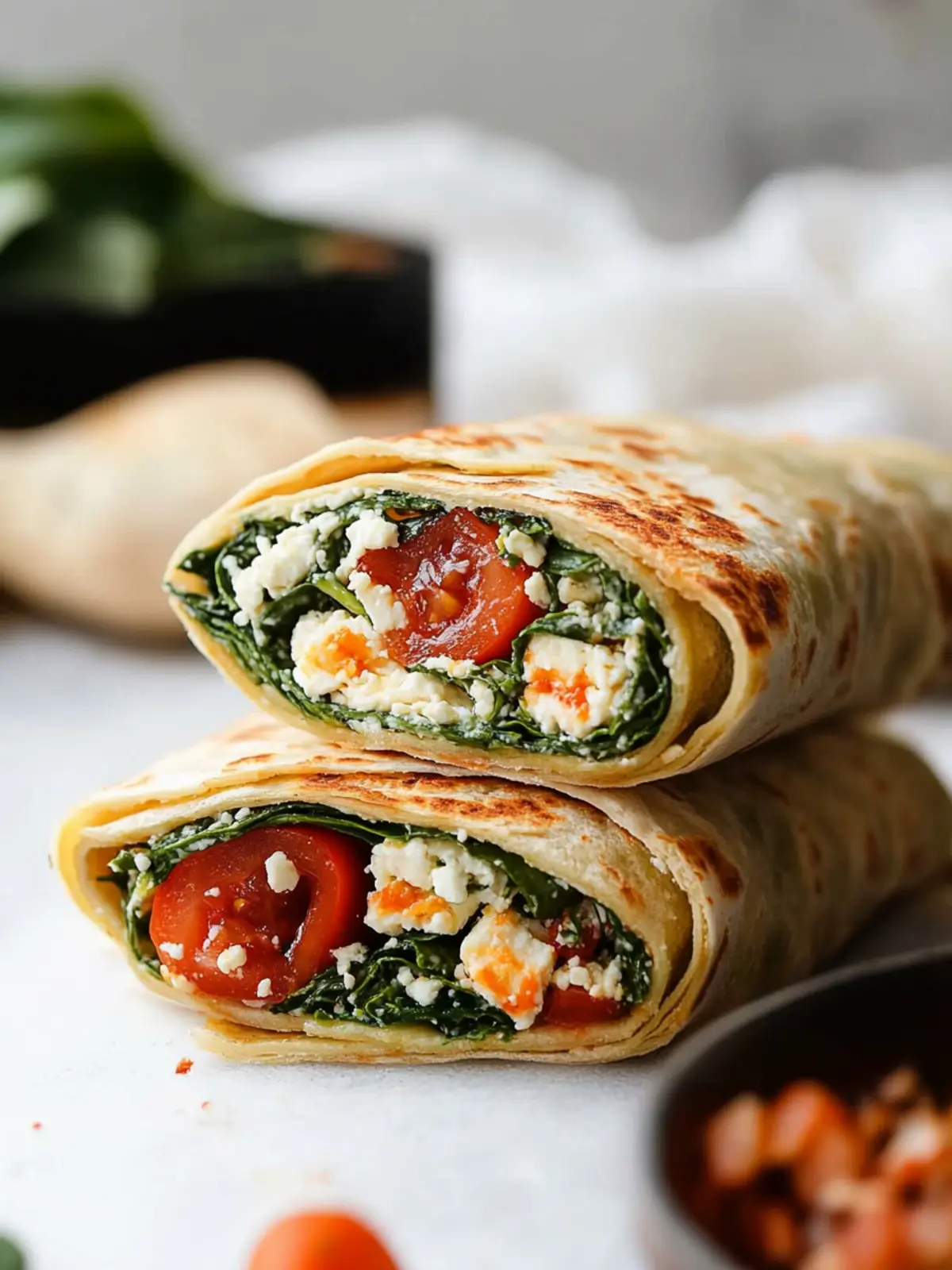 Copycat Starbucks Spinach Feta Wrap