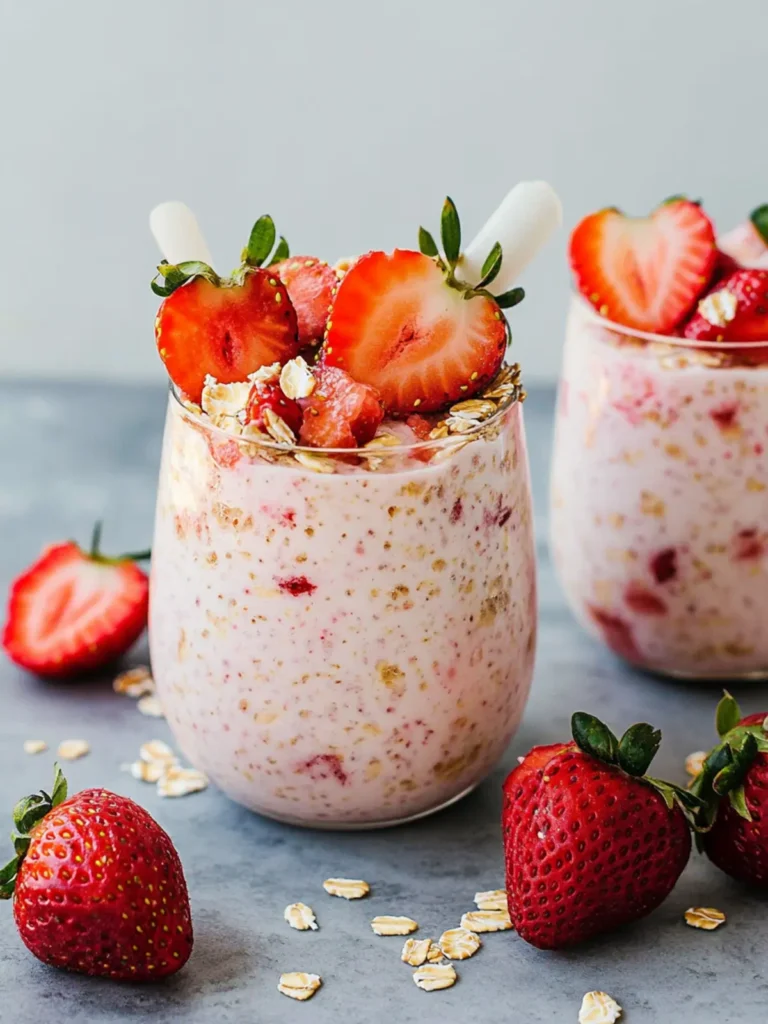 Strawberry Cheesecake Overnight Oats