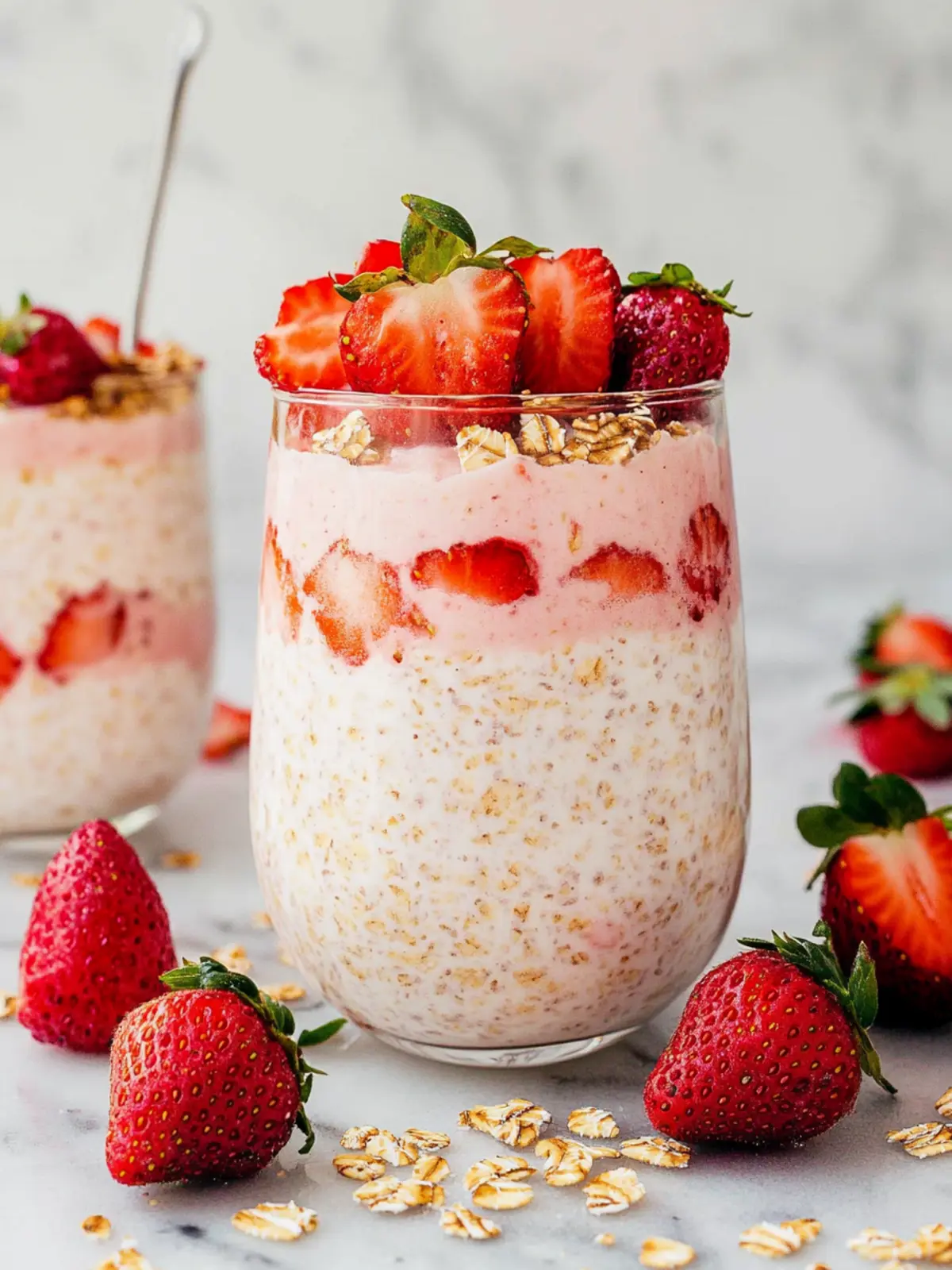 Strawberry Cheesecake Overnight Oats