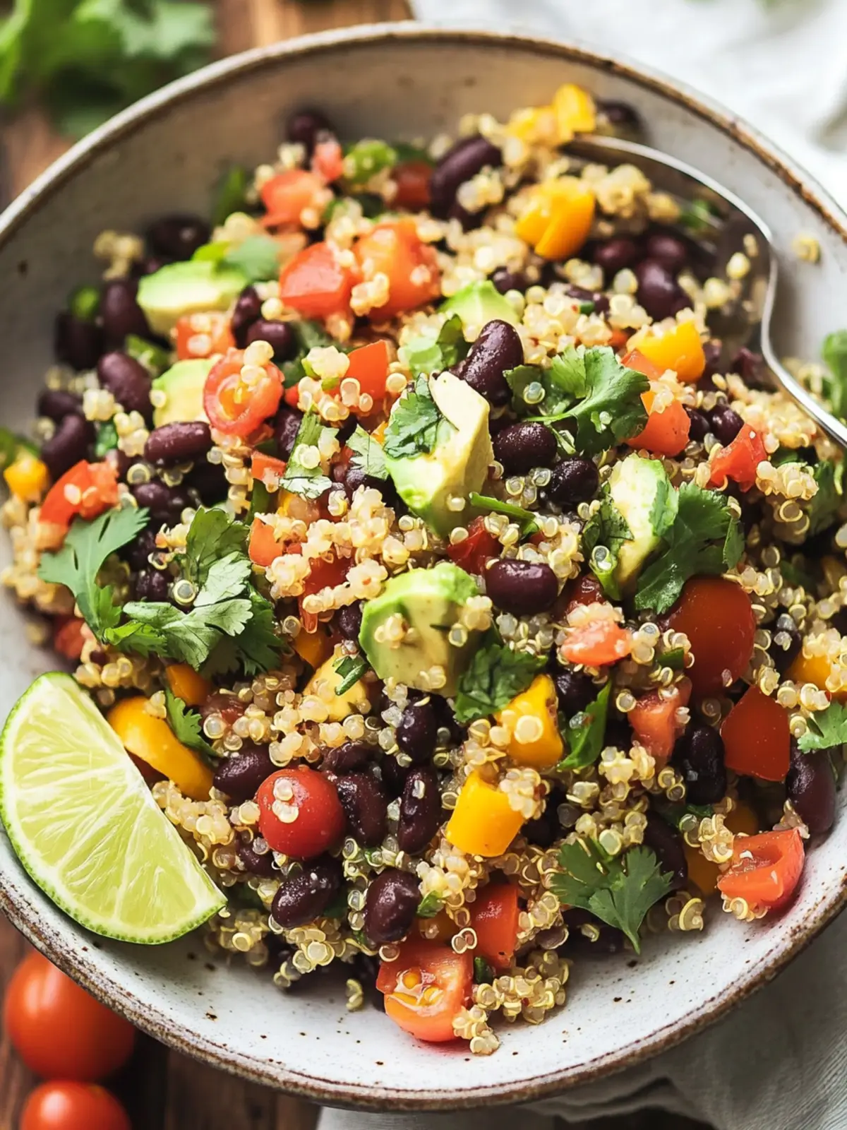 Chili Lime Quinoa Black Bean Salad (Vegan and Gluten Free)