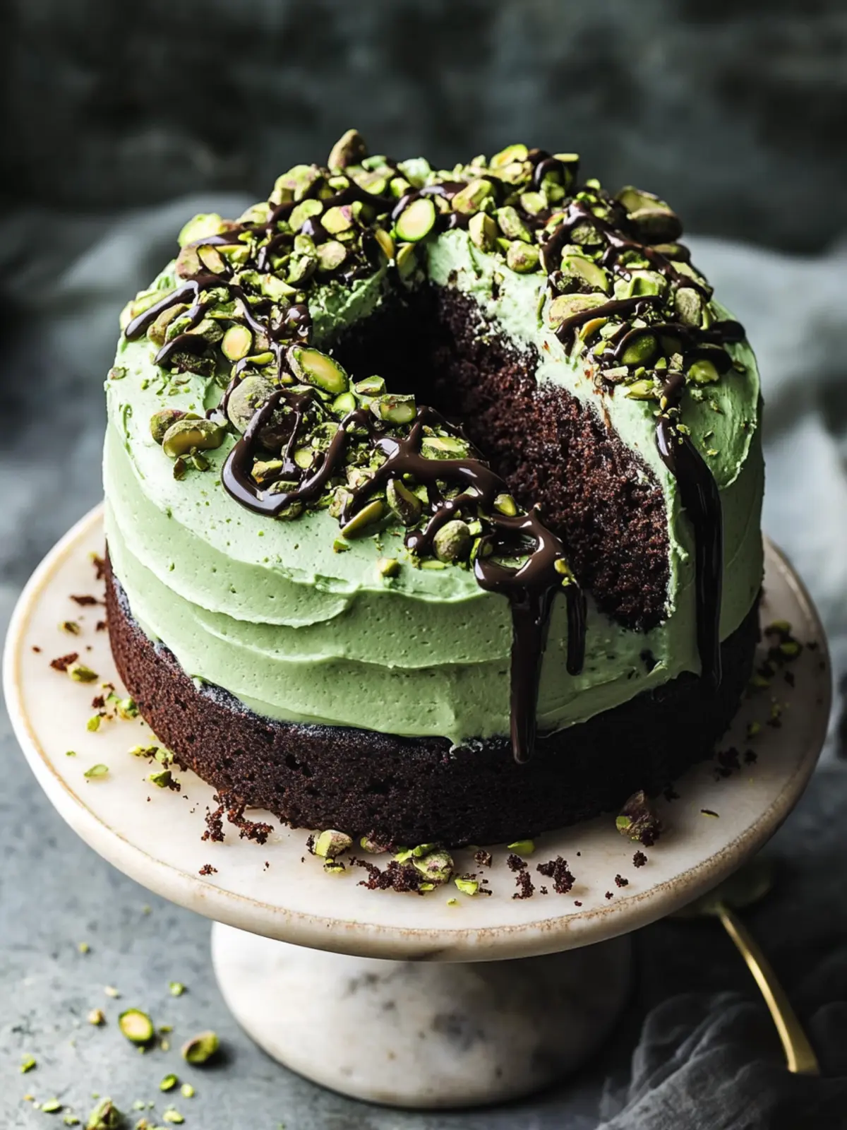 Chocolate Pistachio Cake