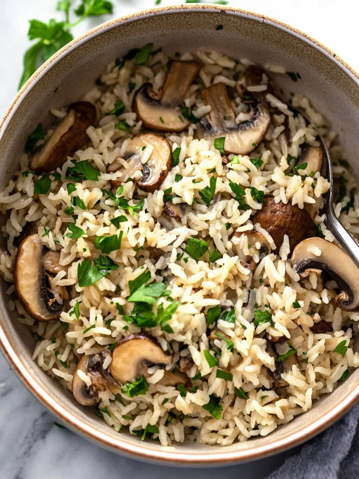 Our Favorite Mushroom Rice